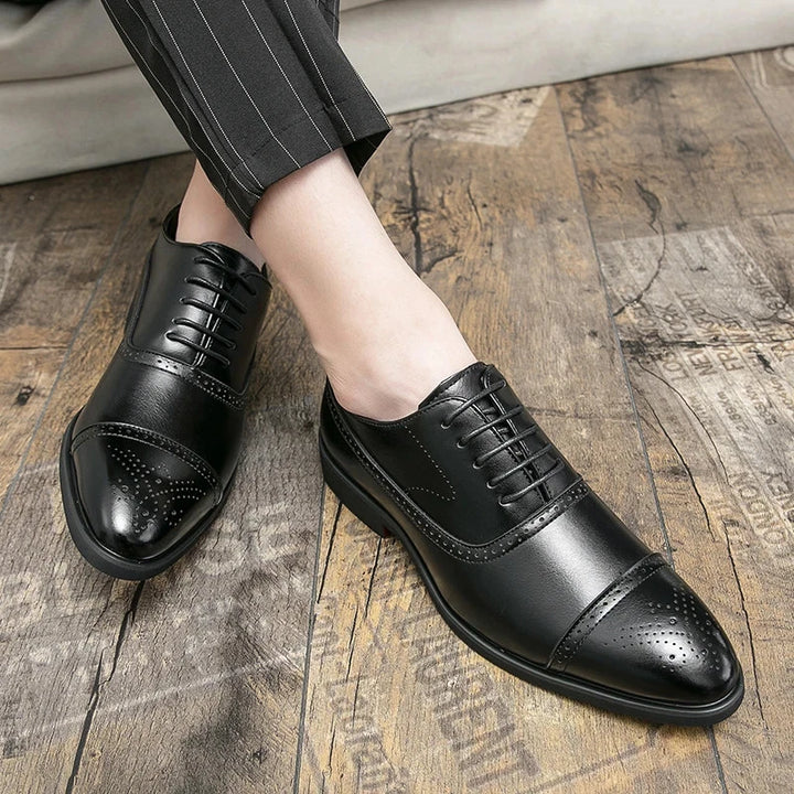 Lace Up Oxford Brogue Shoes