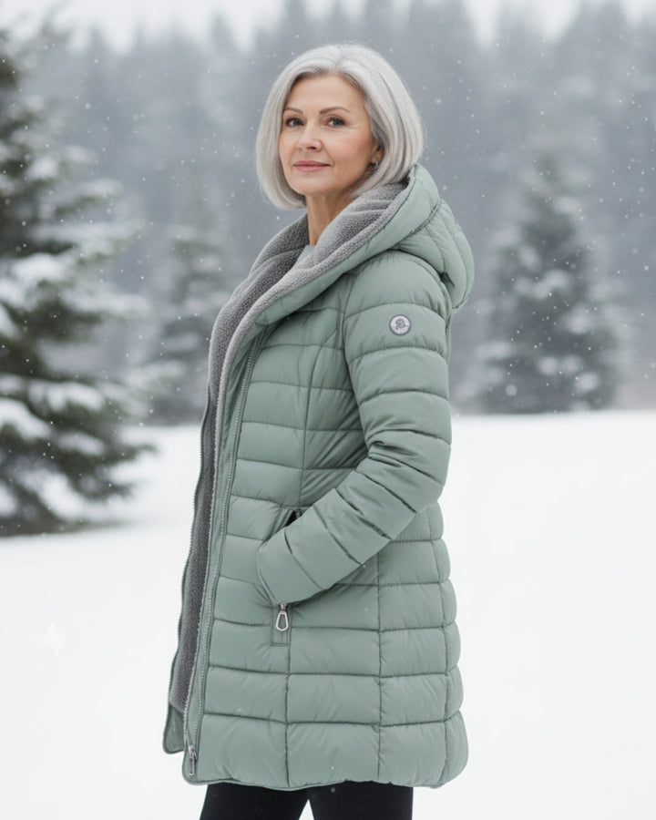 Light Green Soft-Lined Padded Jacket