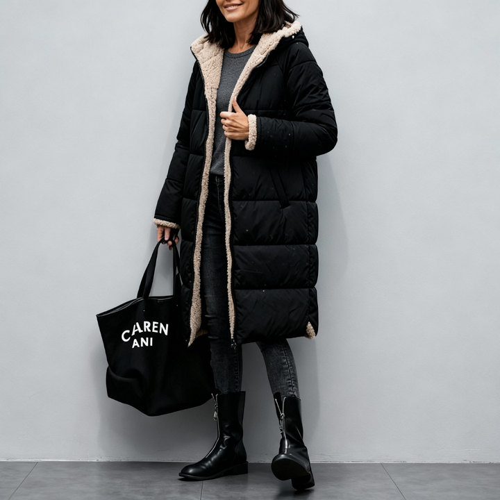 Reversible Winter Black Coat