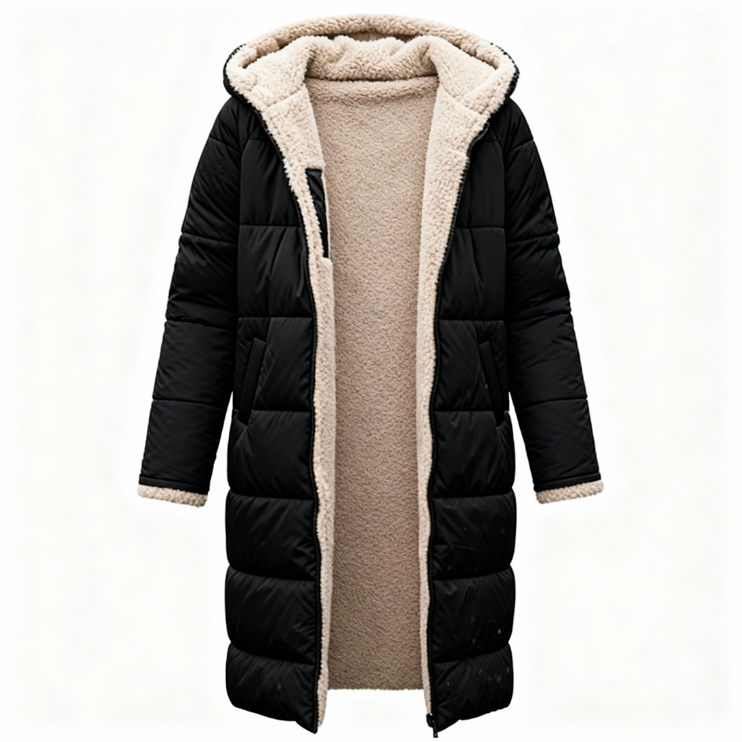 Reversible Winter Black Coat