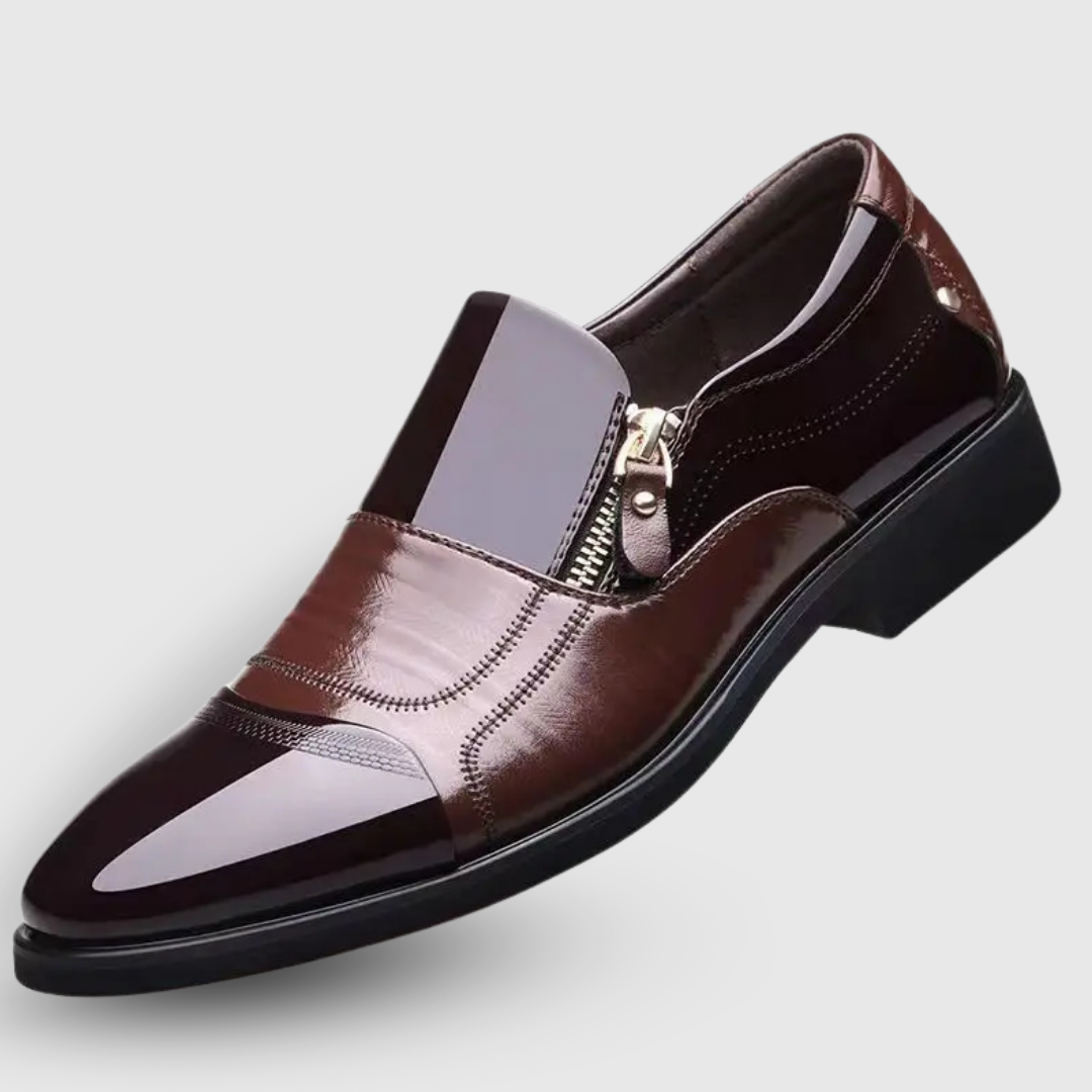 Side Zipper Pointed Shoes