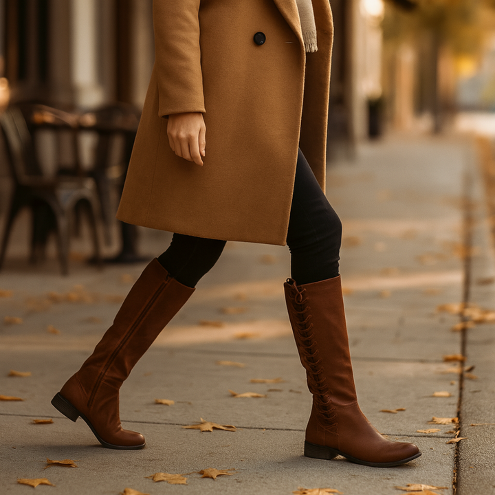 Side Lace High Boots