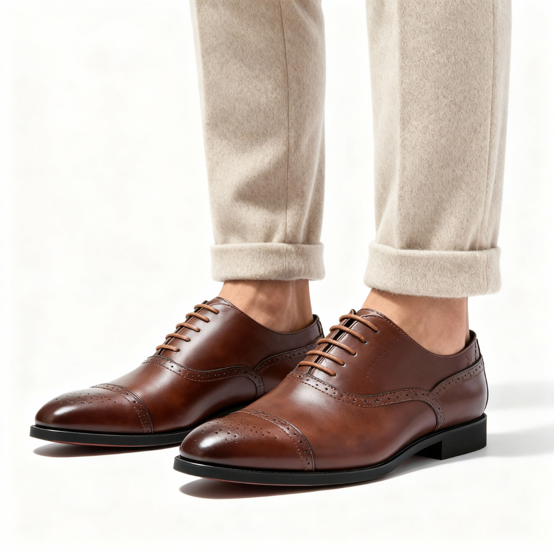 Lace Up Oxford Brogue Shoes