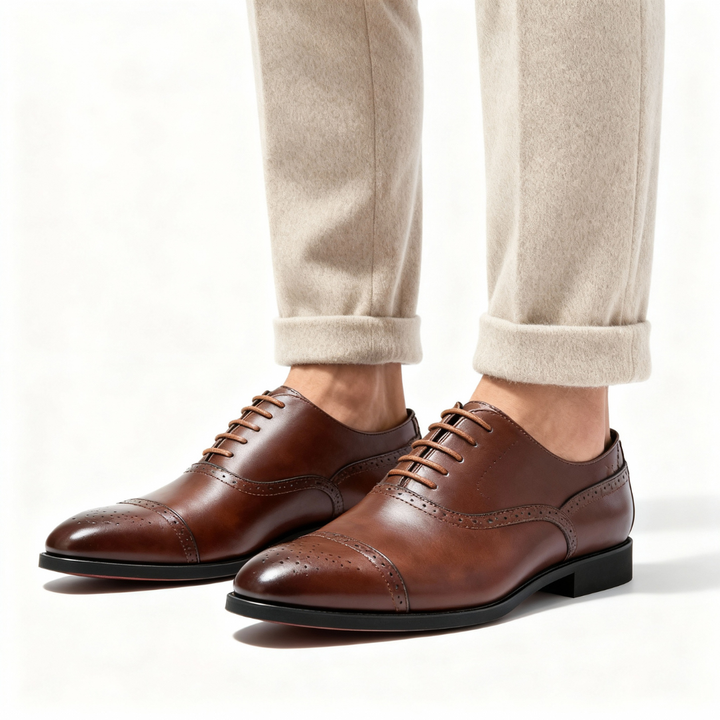 Lace Up Oxford Brogue Shoes