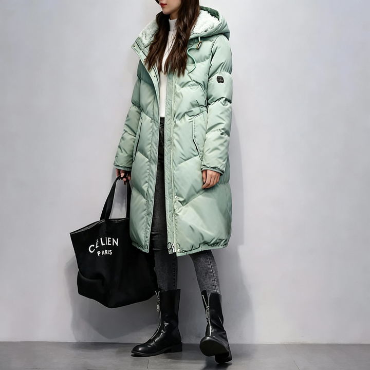 Long Quilted Winter Coat