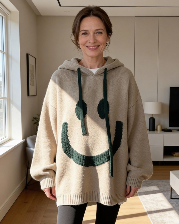 Oversized Smile Hoodie