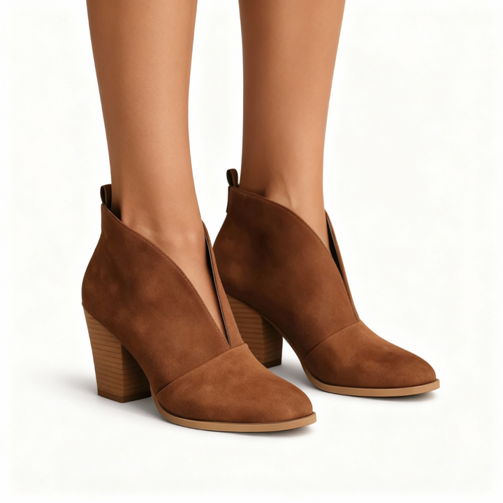 V-Shape Ankle Boots