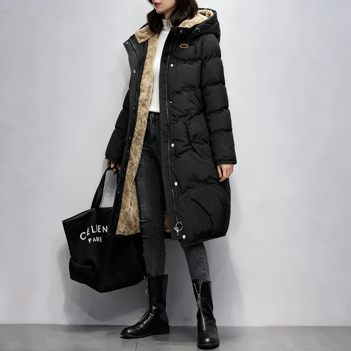 Long Quilted Winter Coat