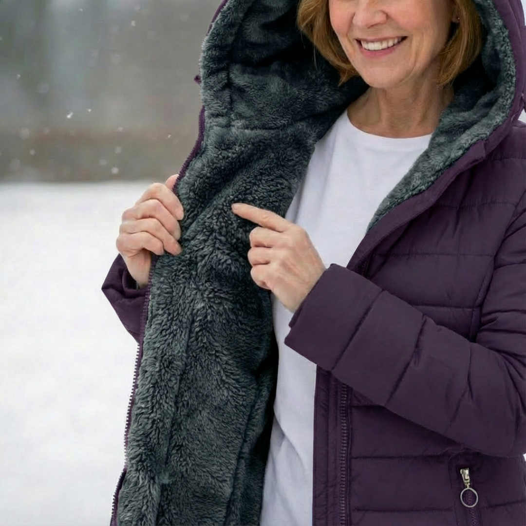 Purple Soft-Lined Padded Jacket