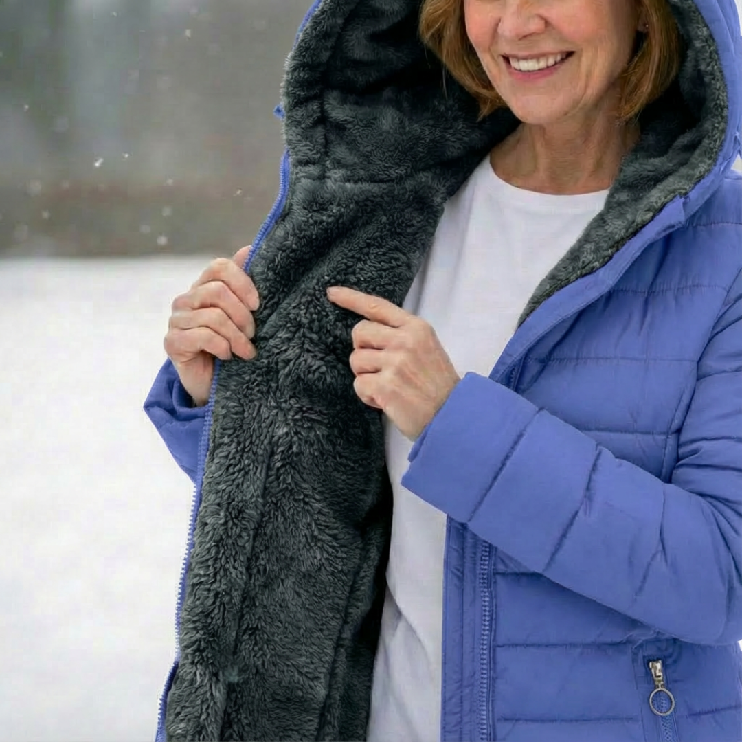 Sapphire Blue Soft-Lined Padded Jacket