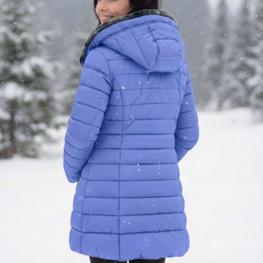 Sapphire Blue Soft-Lined Padded Jacket