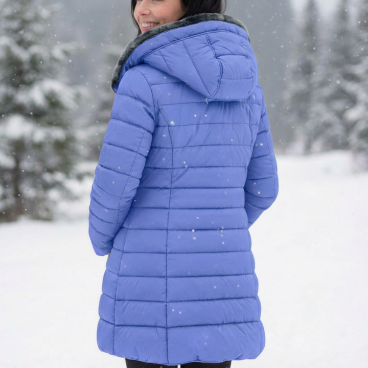Sapphire Blue Soft-Lined Padded Jacket