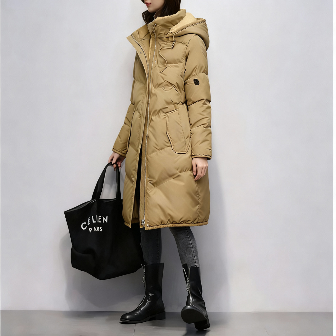 Long Quilted Winter Coat