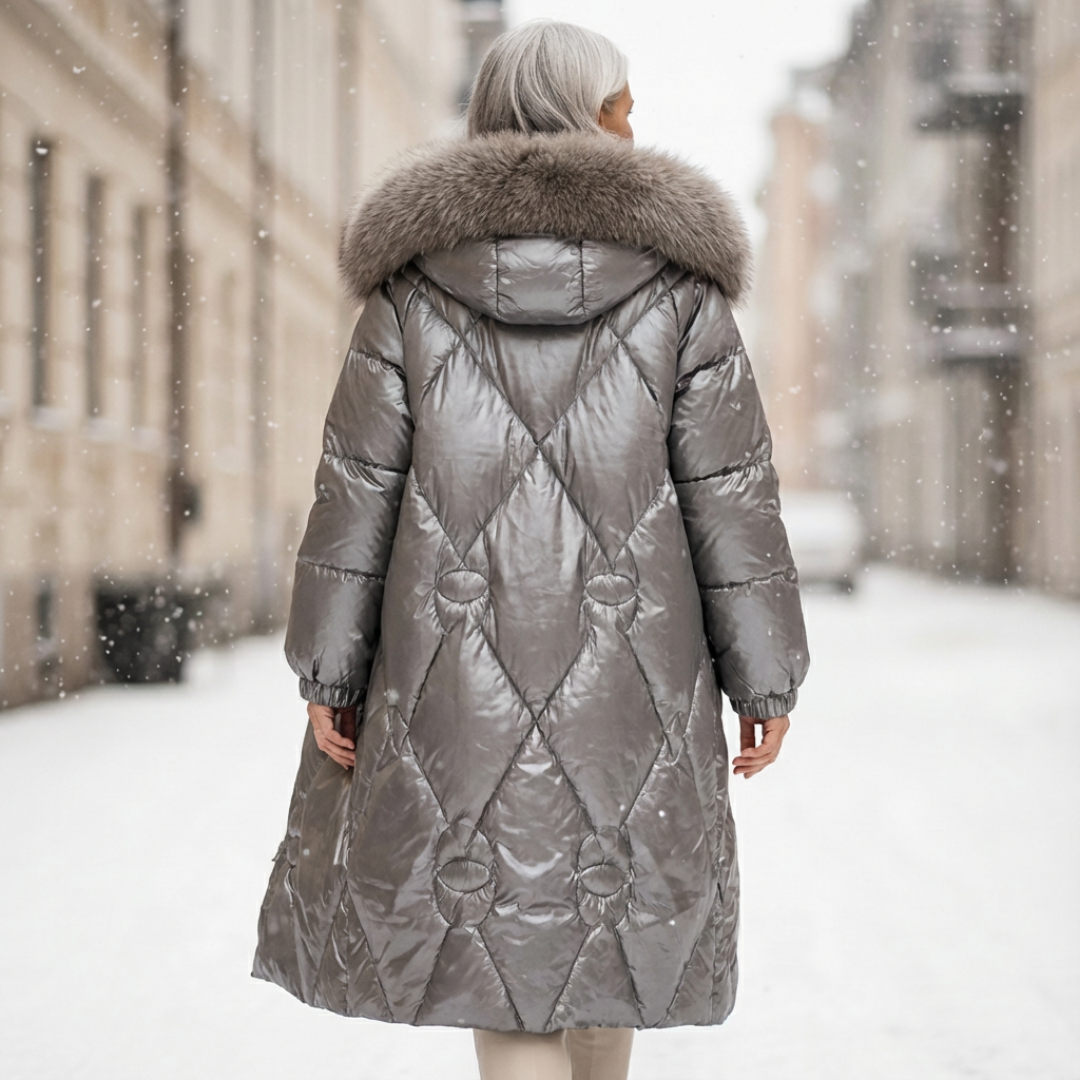 Fur Hooded Down Jacket