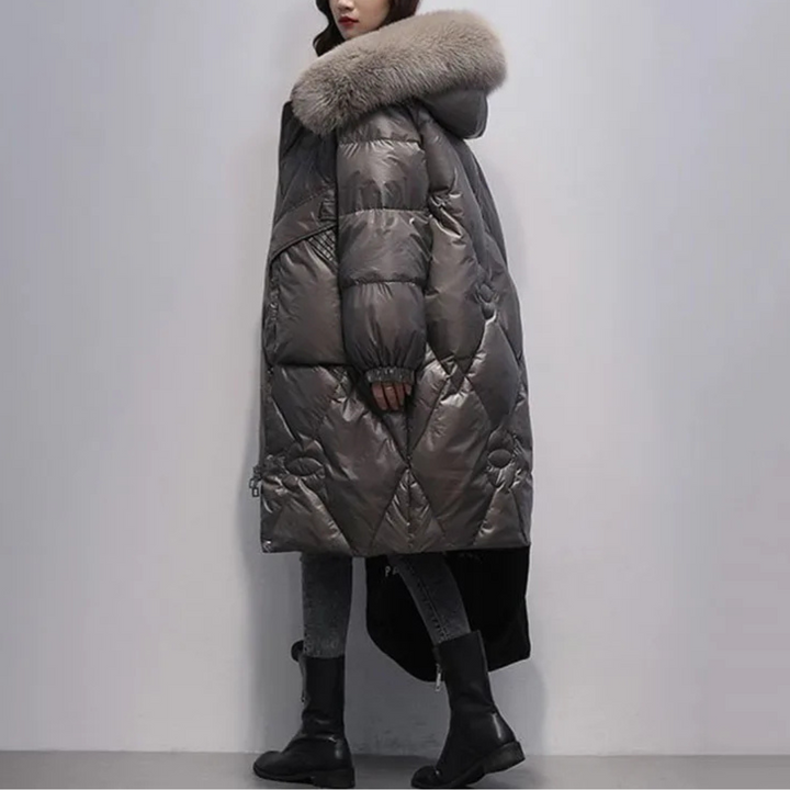 Fur Hooded Down Jacket