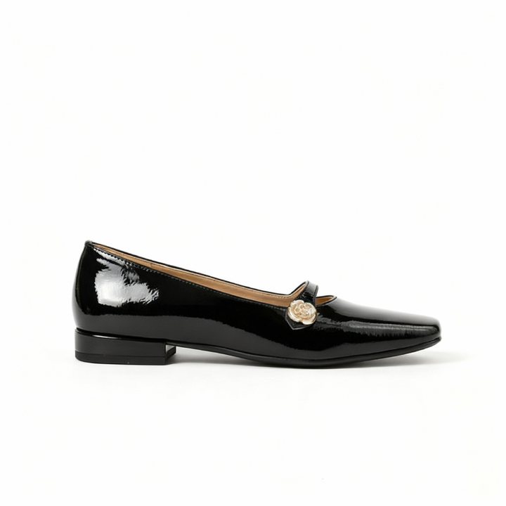 French Retro Square Head Low-heeled Mary Janes