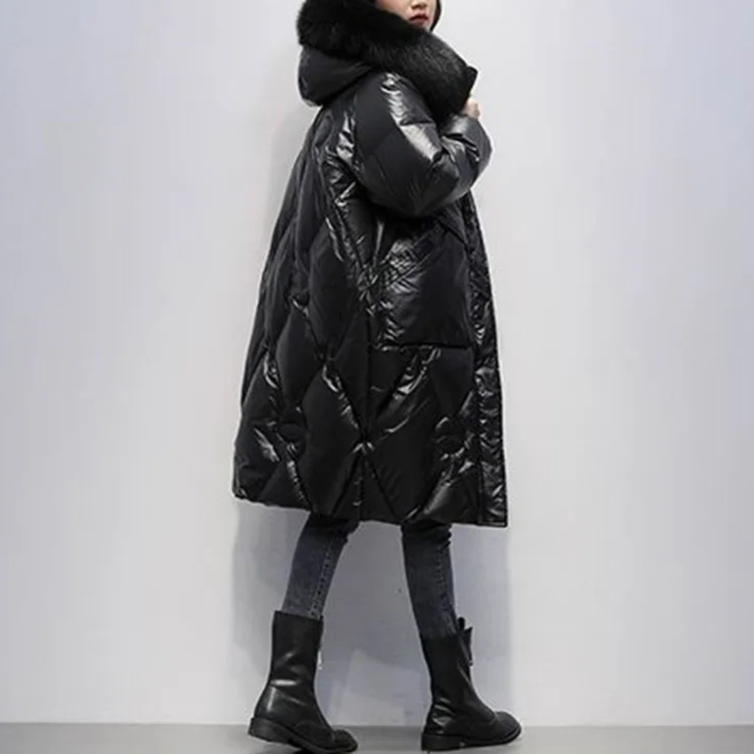 Fur Hooded Down Jacket
