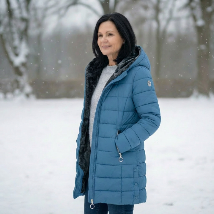 Blue Soft-Lined Padded Jacket