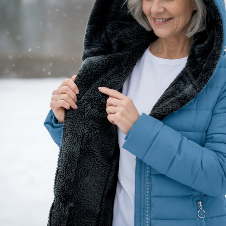 Blue Soft-Lined Padded Jacket
