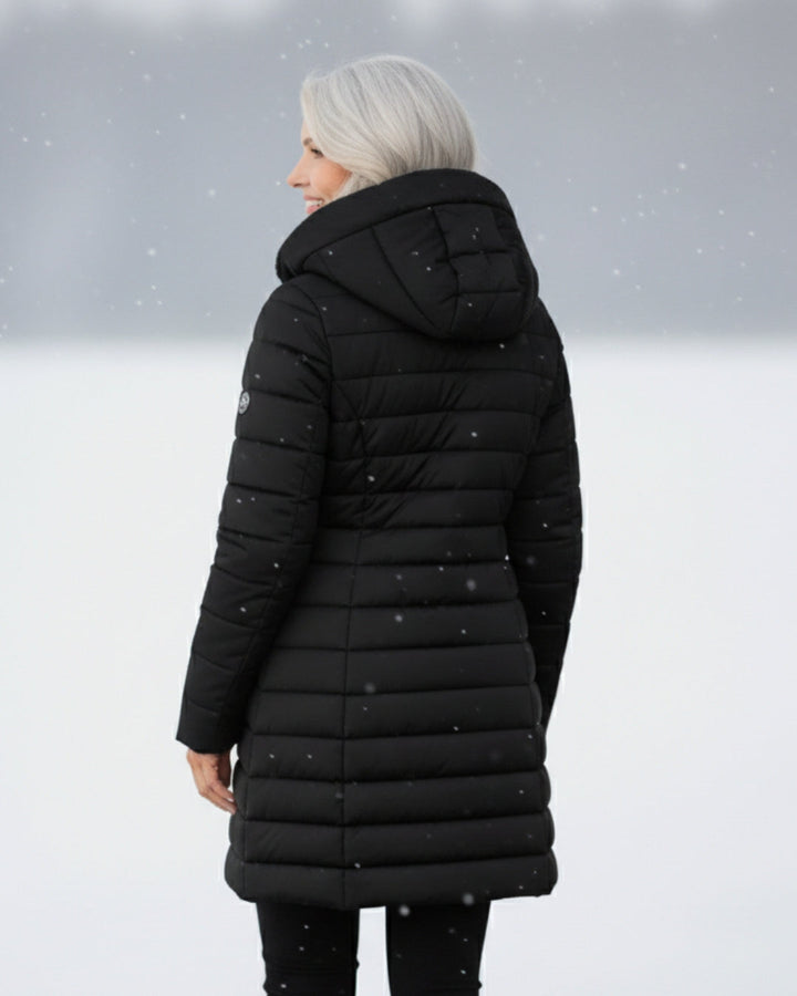 Black Soft-Lined Padded Jacket