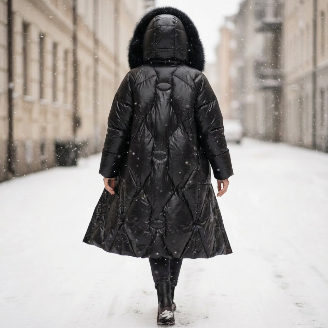 Fur Hooded Down Jacket