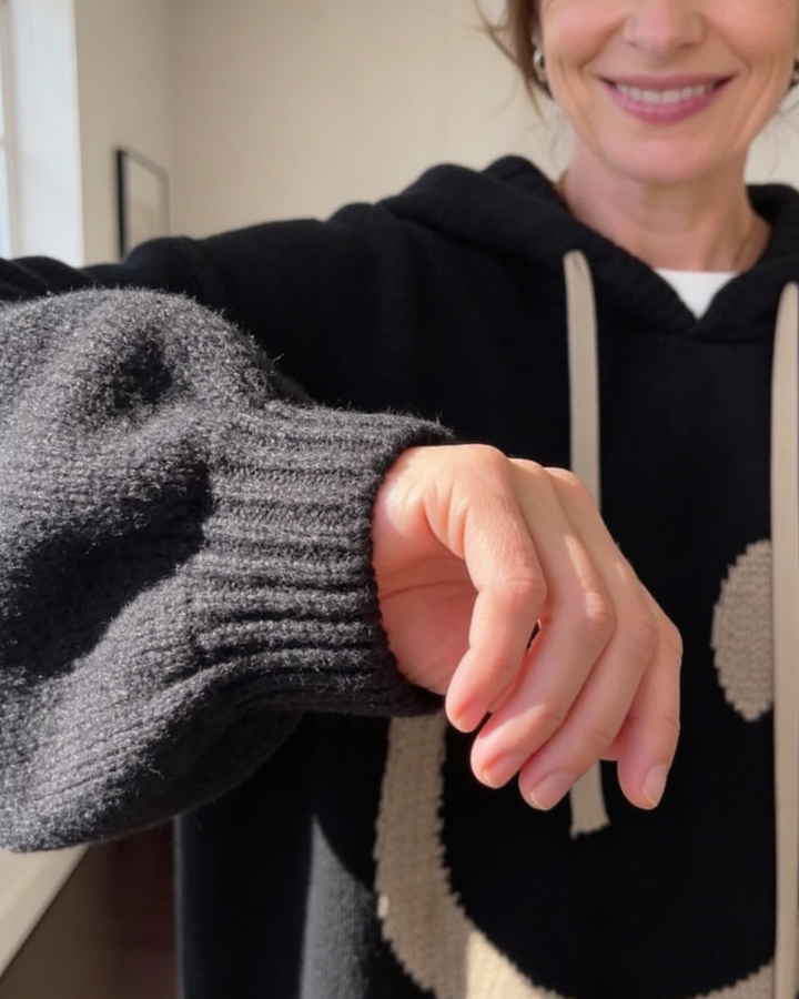 Oversized Smile Hoodie