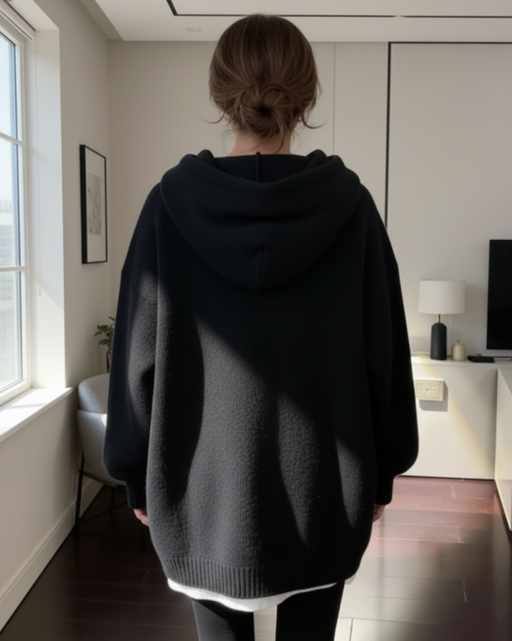 Oversized Smile Hoodie