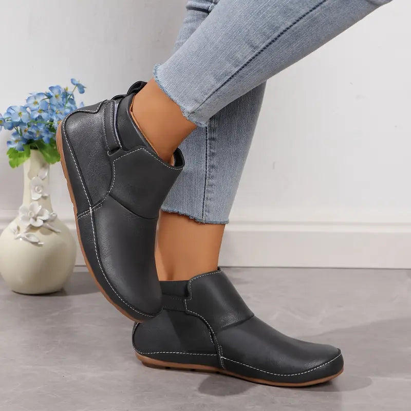 Winter Buckle Ankle Boots