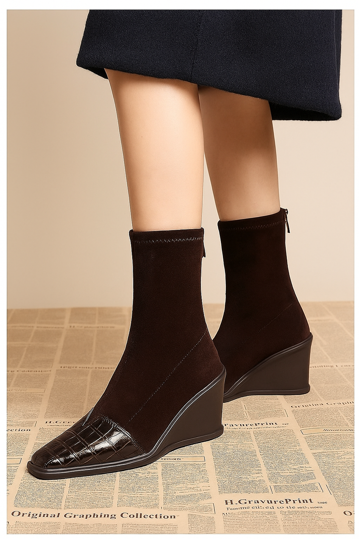 Back Zip Design Boots