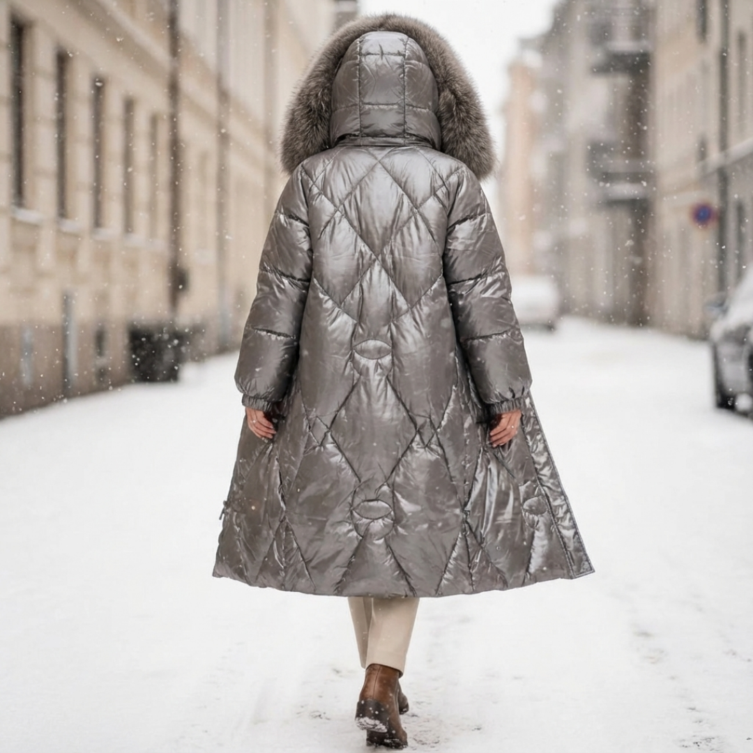 Fur Hooded Down Jacket
