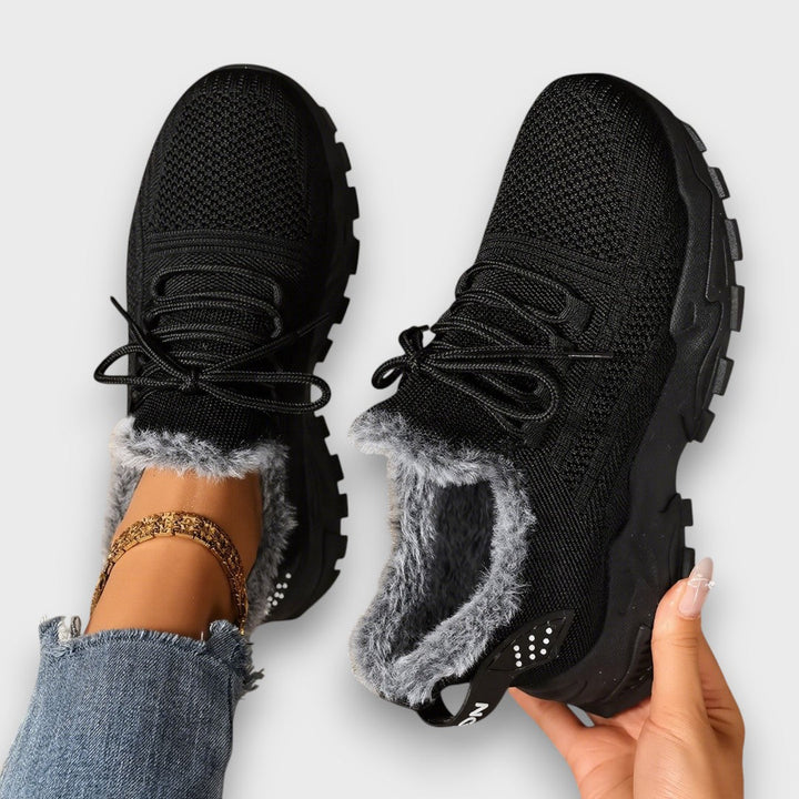 Cozy Lace Up Winter Sneakers