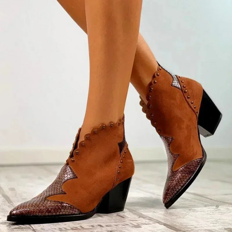 V-Shape Pointed Toe Boots
