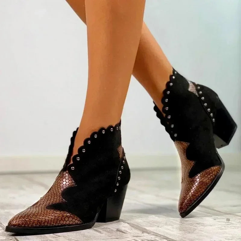 V-Shape Pointed Toe Boots