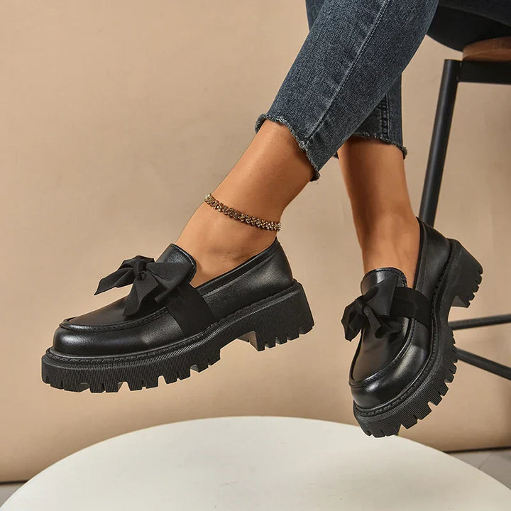 Bow Platform Loafers
