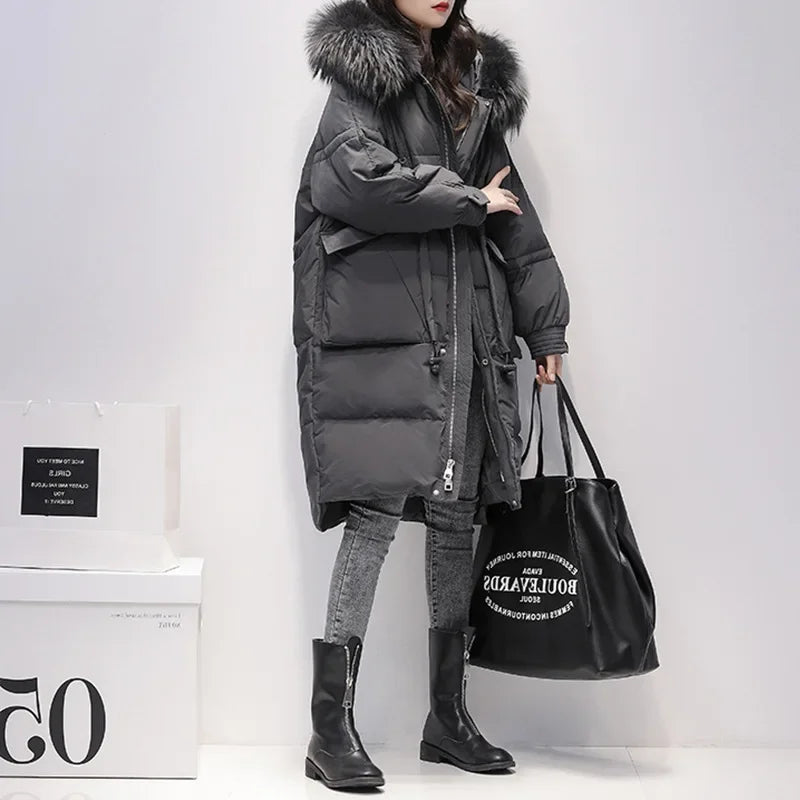 Mid Length Hooded Coat
