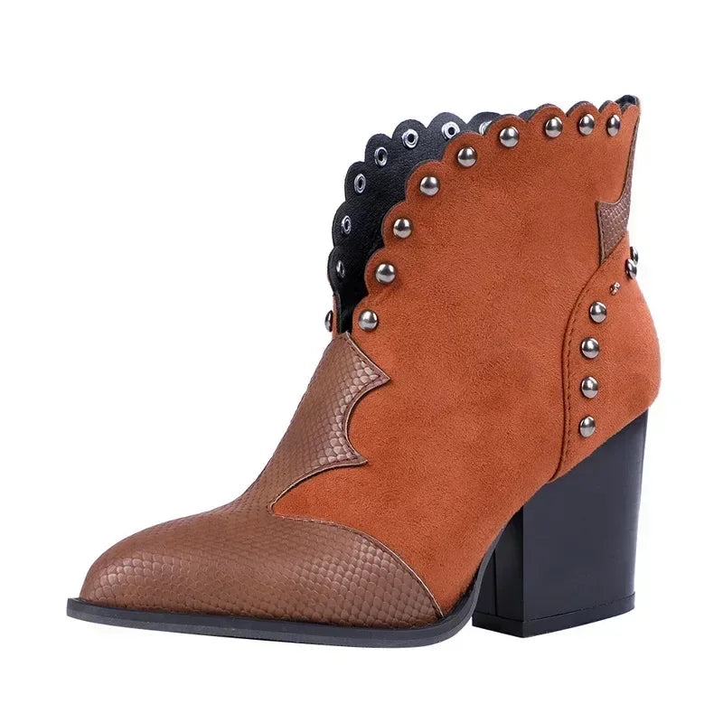 V-Shape Pointed Toe Boots