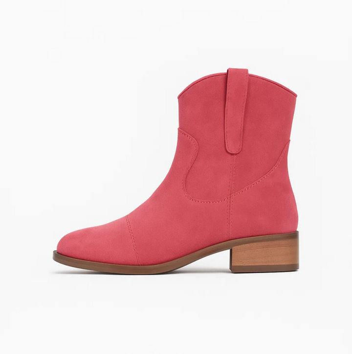 Block Heel Pointed Boots