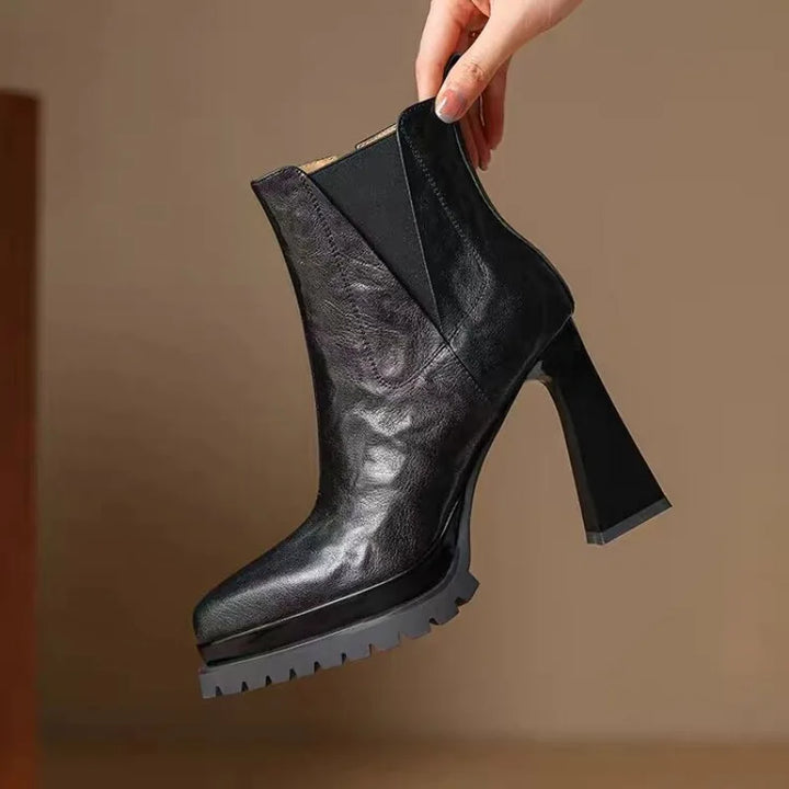 Pointed Toe High Heel Boots
