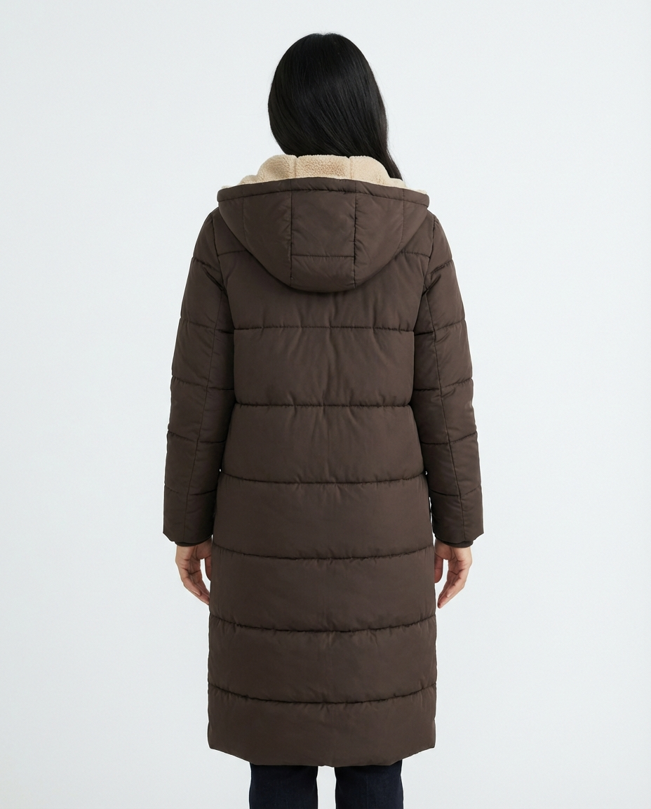 Brown Sherpa Winter Coat