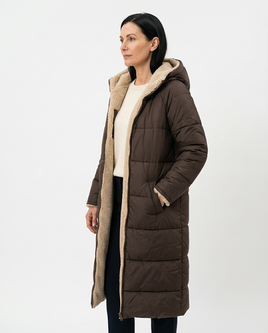 Brown Sherpa Winter Coat