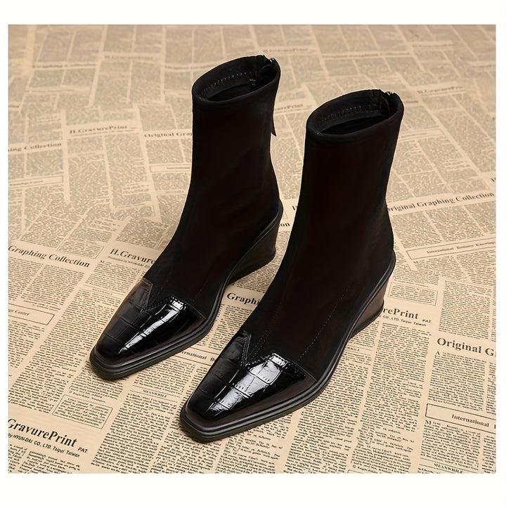 Back Zip Design Boots