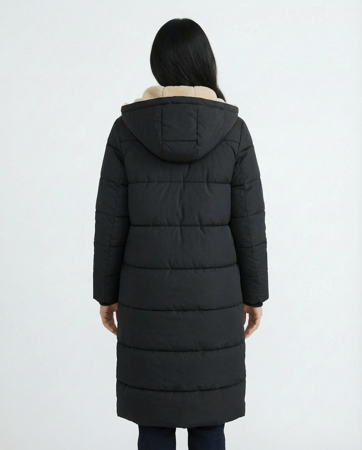 Black Sherpa Winter Coat