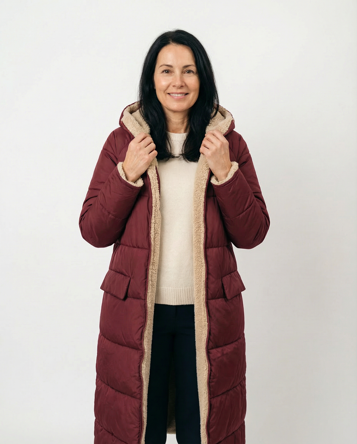 Red Sherpa Winter Coat