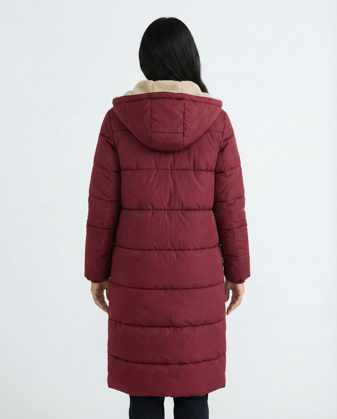 Red Sherpa Winter Coat