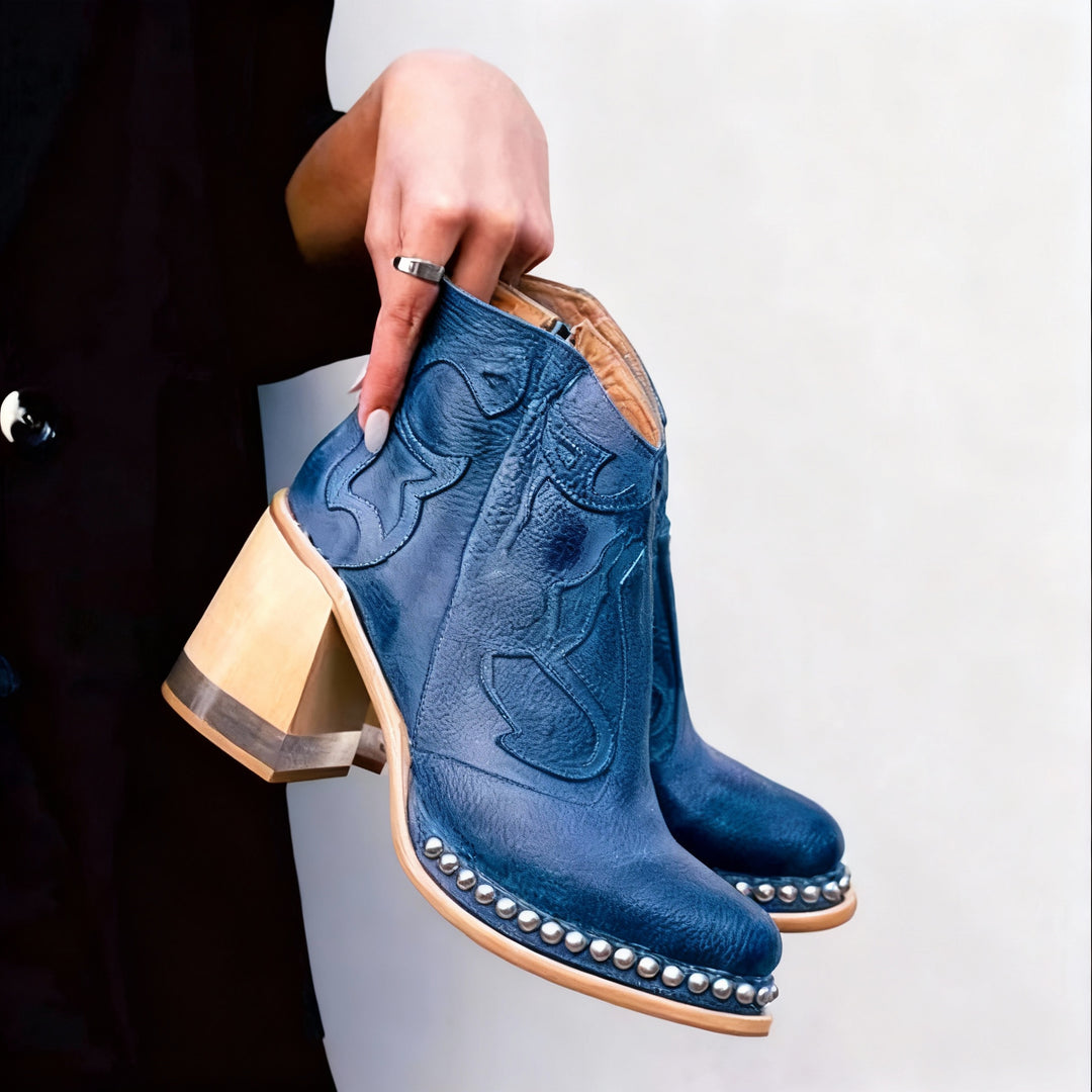 Design V-Shape Ankle Boots